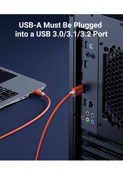 5 M Usb-c Vr Kablo Quest2/quest Pro/pico 4 Uyumlu Yüksek Hızlı Bağlantı Kablosu Turuncu