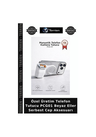 Özel Üretim Telefon Tutucu Pcg01 Beyaz Eller Serbest Cep Aksesuarı