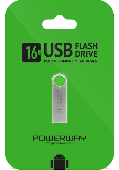 Powerway PW-16GB 16 GB USB 2.0 Mini Flash Bellek