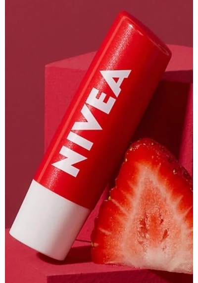 3 Adet Nivea Lip Dudak Bakım Kremi Çilek