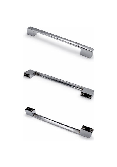 Çift Delikli Krom 160-192mm Metal Köprü Kale Kulp, Lüks Mutfak Mobilya Dolap Çekmece Kulpu 10 Adet Metalik Metalik