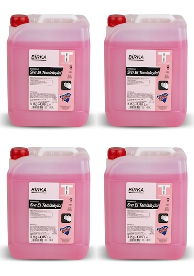 Birka Gül Kokulu Sıvı El Temizleyici 4 x 5 KG