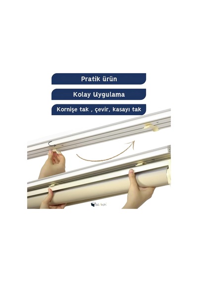 Pratik Stor Perde Kornişe Takma Aparatı Küçük Boy Kaliteli 10 Adet Standart
