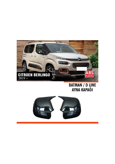 Berlingo Batman Ayna Kapağı Piano Black / 2019 Sonrası