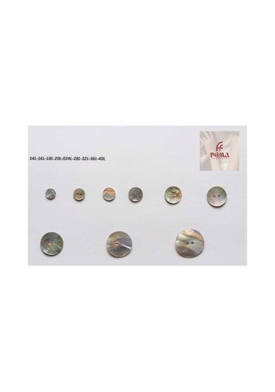 Hakiki Sedef İstridye Düğme 18 Boy-11,43mm 12 Adet - 690063719
