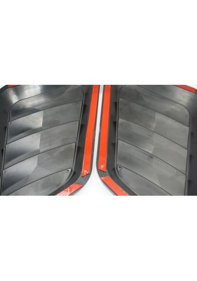 Off Road Arazi Aracı Otomobil Ön Kaput Glossy Black Air Flow Rüzg
