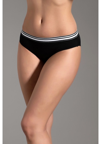 Newbra Kadın Penye Slip Külot - Siyah