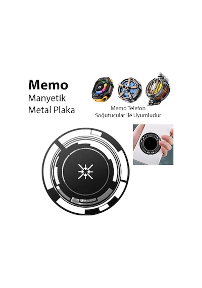 Memo Manyetik Metal Halka - Memo Telefon Soğutucu Uyumlu Cx07-cx08 Ve Manyetik Tüm Modeller