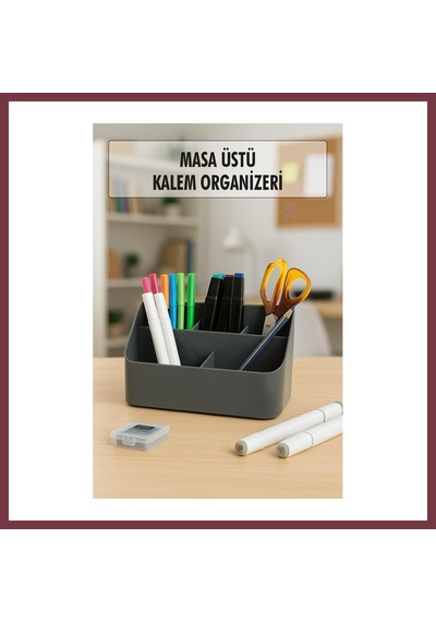 Storeşahin Masaüstü Kalem & Düzenleyici Kalemlik Füme Shn0720