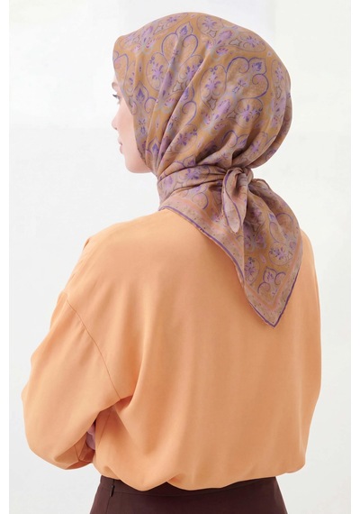 Silk Home Soft Eşarp Rûmi Taba 90x90 Çok Renkli
