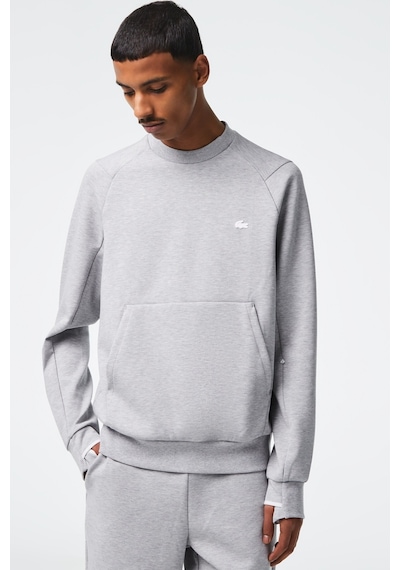 Lacoste Men's Classic Fit Organik Pamuk Bisiklet Yaka Gri Sweatshirt