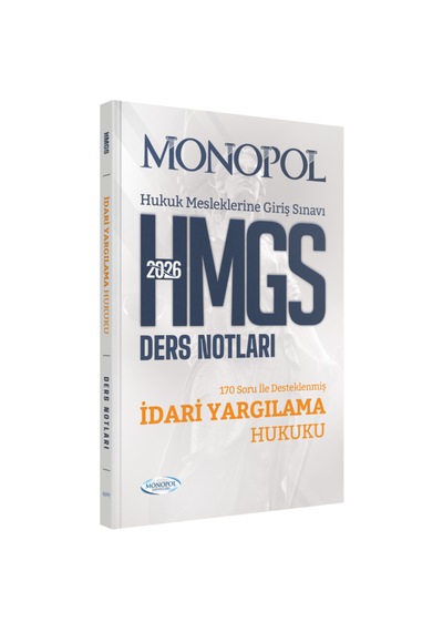 Hmgs İdari Yargılama Hukuku Ders Notları Monopol Yayınları