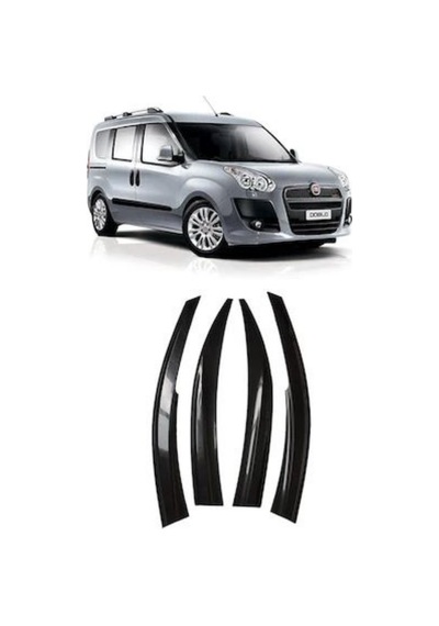Fiat Doblo 2 2010-2020 Mugen Cam Rüzgarlığı Seti 4'Lü Ithal