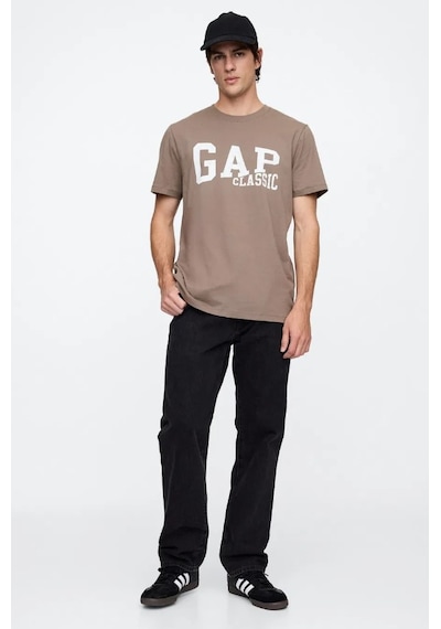 Gap Everyday Soft Gap Classic Logo 745029 T-shirt Kısa Kol Tişört Erkek T-shirt Kahverengi