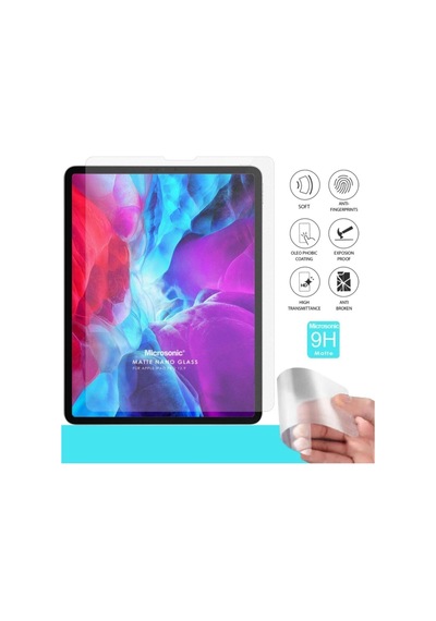 For Apple Ipad Pro 12.9'' 2018 A1876-a2014-a1895-a1983 Matte Nano Glass Cam Ekran Koruyucu