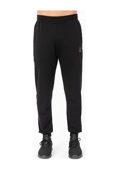Maraton Sportswear Regular Erkek Ribana Paça Basic Siyah Eşofman Altı 21806 Siyah