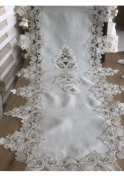 Sofra Takımı Mimoza Gardenya Keten Yemek Takımı 160x220 Masa Seti 12 Kişilik 26 Parça Runner Set Kreme Gold Çok Renkli Sofra Takımı Mimoza Gardenya Keten Yemek Takımı 160x220 Masa Seti 12 Kişilik 26 Parça Runner Set Kreme Gold Çok Renkli