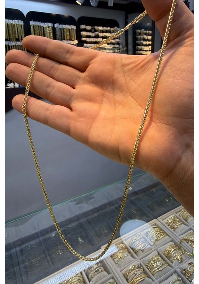 Sarmaşık Model 60 Cm Kolye Altın