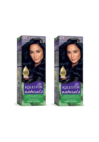 Hubrendy Tedarik Naturals Saç Boyası Böğürtlen Siyahı 2/8 2x Paket
