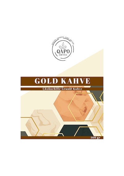 Qapo Coffee Gold Granül Kahve Granül 160 G