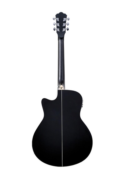Washburn Dfbaceb Deep Forest Burl Ace Black Fade Elektro Akustik Şık Siyah Fade Cila Gelişmiş Elektronikler