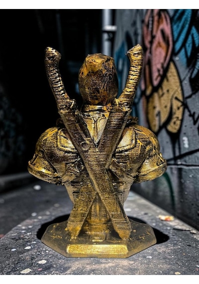 Deadpool Büst Figür 10 Cm - Gold Efekt Koleksiyonluk Biblo