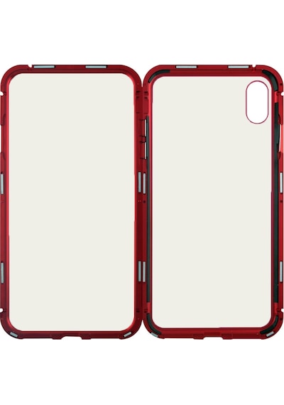New Case Apple Uyumlu iPhone Xs Max Arka Koruma Arka Koruma Kılıf - Kırmızı Kirmizi