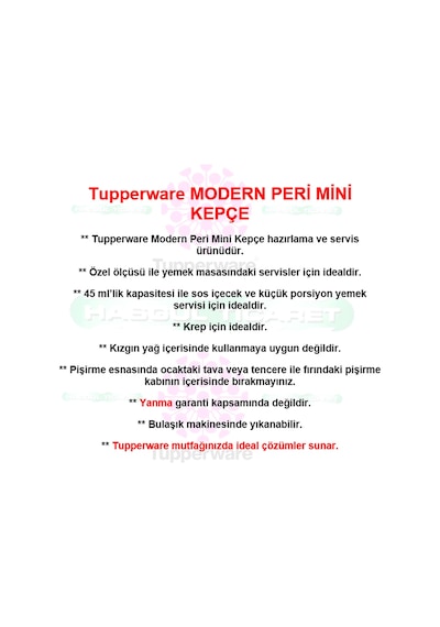 Tupperware Modern Peri Mini Kepçe