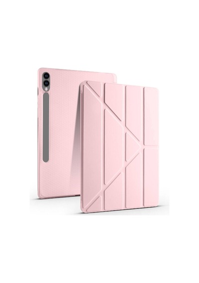 Samsung Uyumlu Galaxy Tab S10 Plus X820 12.4 Darbe Korumalı Kalemlikli Smart Cover Kılıf Kapaklı