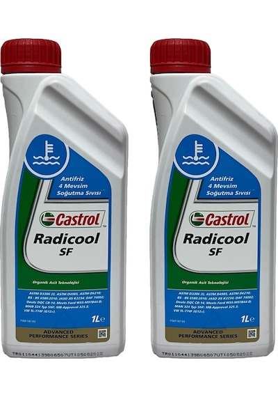 Castrol Radicool Sf 4 Mevsimlik Kırmızı Antifriz 1 Litre 2 Adet