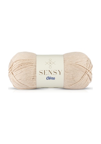 Sensy Chino El Örgü İpi Kazak Bluz Yelek Hırka İpi Tunik Amigurumi İp Sütlü Kahve 100 Gr - 330 M