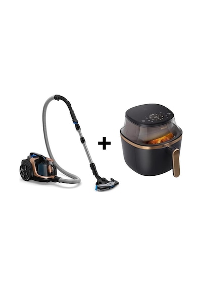 Philips XB7151/07 Toz Torbasız Elektrikli Süpürge + NA322/00 Airfryer