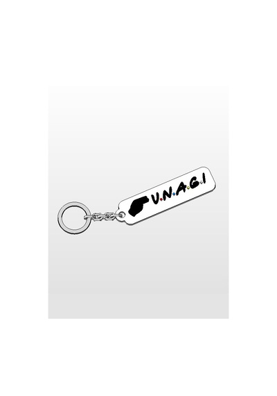 Friends Dizisi  Unagi Logo Anahtarlık Anahtar Süsü Çok Renkli