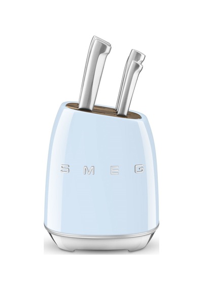 Smeg Kbsf02pb Pastel Mavi Standlı Bıçak Set Mavi