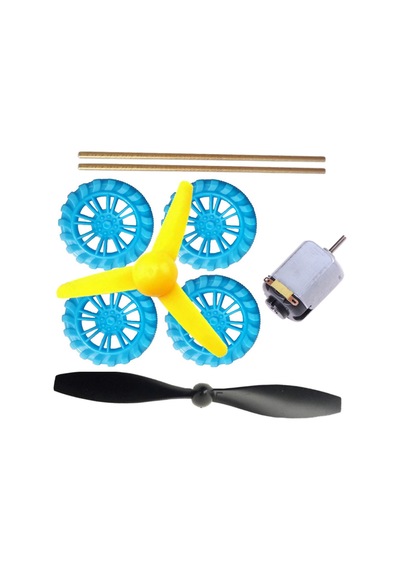3V Motor Tekerlek Tek Kanat Üç Kanat Pervane Seti