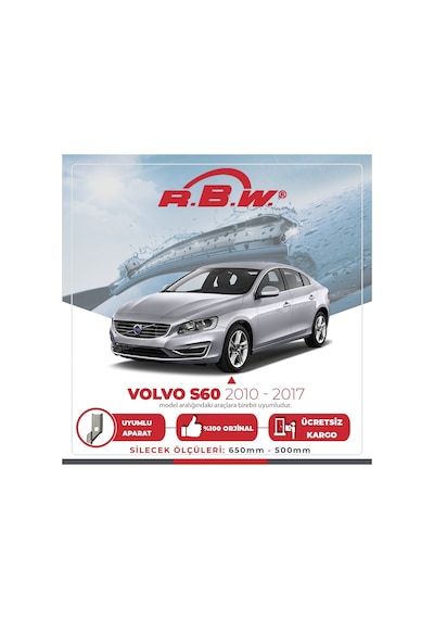 RBW Volvo S60 2010 - 2017 Ön Muz Silecek Takım