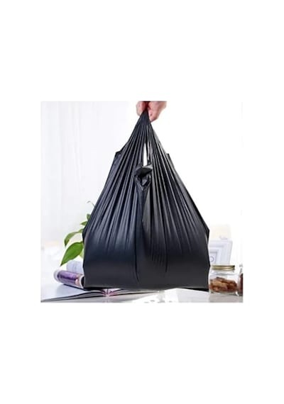 Kalın Siyah Poşet Orta Boy 1 Kg Hışır Atlet Poşet Market Manav Poşeti Çöp Poşeti