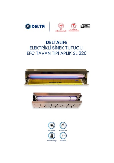 Sinek Öldürücü Ve Güve Öldürücü Uv Lambalı Tavan Tipi Deltalife Sl-220