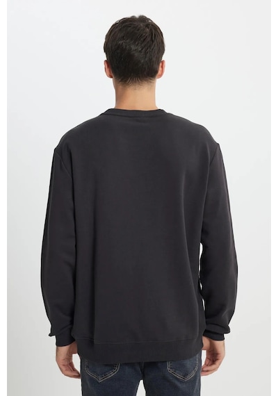 Lee Wrangler Lee Regular Fit Normal Kesim %100 Pamuk Bisiklet Yaka Antrasit Sweatshir 001