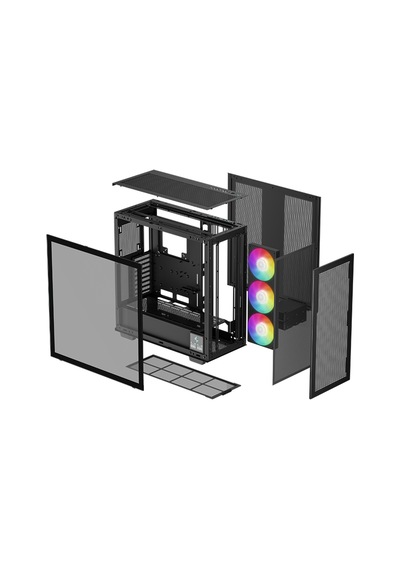Deepcool Morpheus 1 x 420 MM ARGB ATX Mini Oyuncu Kasası Siyah