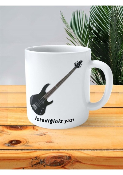 Elektrogitar Baskılı Kupa Bardak Kişiye Özel Model 1 Çok Renkli