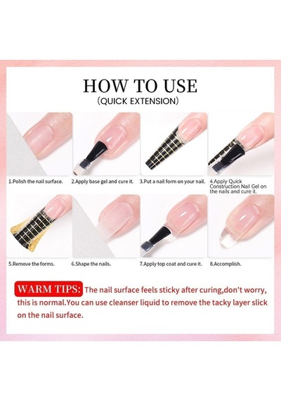 Born Pretty Pro 15ml Bıab Hema Free Quick Building Nail Extension Gel B008 59654