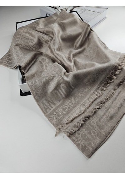Cd Desen Kaşmir İpek Şal Silk Scarfs Hijab İthal Ürün Vizon