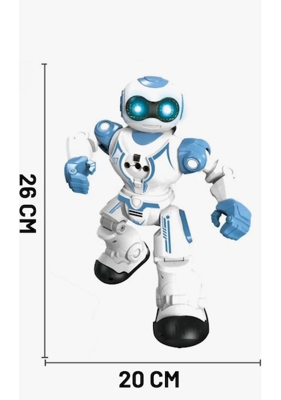 Usb Şarjlı Dans Eden Robot 16 Fonksiyonlu Ses Ve Işıklı Programlanabilir Jest Kontrollü Akıllı Robot