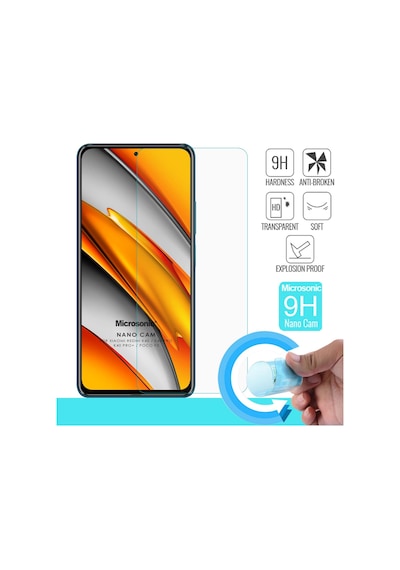 Microsonic Xiaomi Redmi K40 Nano Glass Cam Ekran Koruyucu