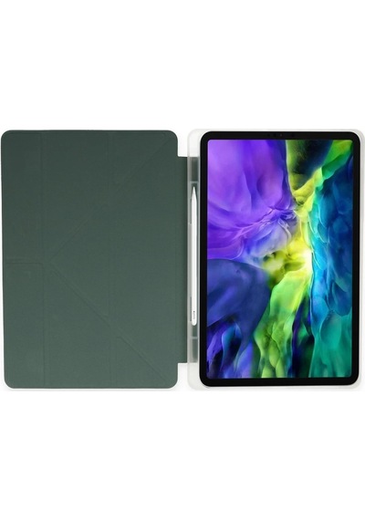 Newface İpad Uyumlu Pro 11 2018 Kılıf Kalemlikli Mars Tablet Kılıfı - Semeglbl - 35 Koyu Yeşil