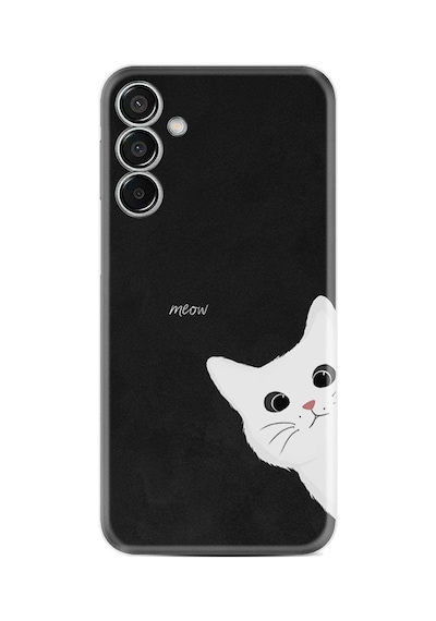 Vivo V30 Kılıf Desenli Silikon Platinium Series Çılgın Kedi 1895