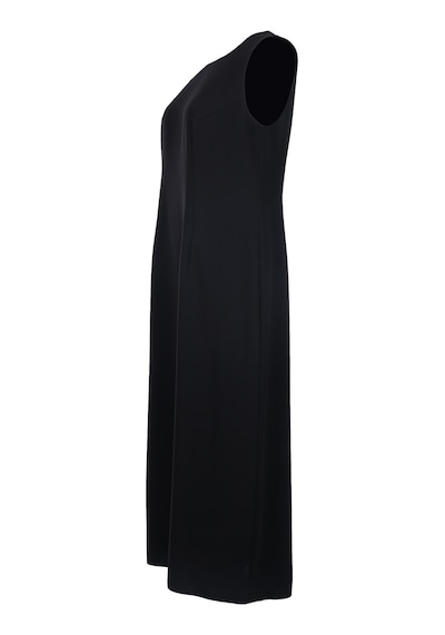 Büyük Beden Kolsuz Jile Elbise Gala-xi Siyah
