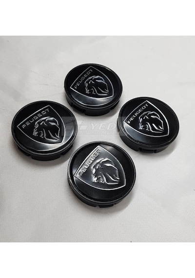 Jant Göbeği Peugeot 58/55 (55Yuva Için)4Lü Set Sıyah Yeni