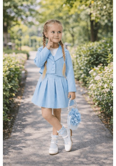Turuncu Gardrop 3-6 Yaş Premium Ceketli Etekli Çantalı Kız Çocuk Takım Bebe Mavi Bebe Mavi Turuncu Gardrop 3-6 Yaş Premium Ceketli Etekli Çantalı Kız Çocuk Takım Bebe Mavi Bebe Mavi